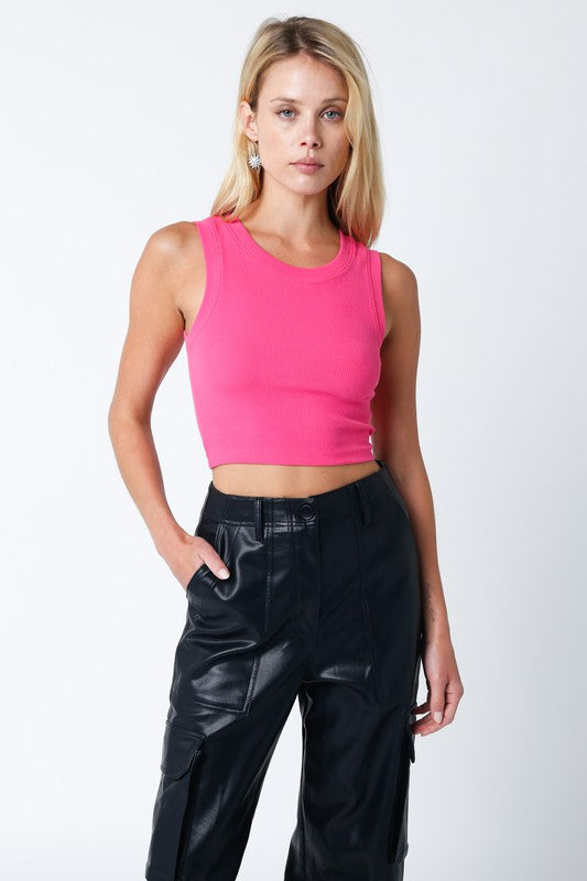 The ‘Ribbed Cropped Knit Top’