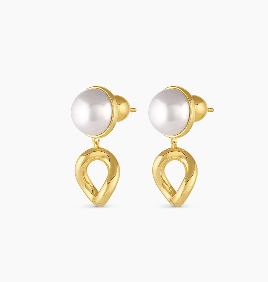 Gorjana ‘Lou Pearl Earrings’