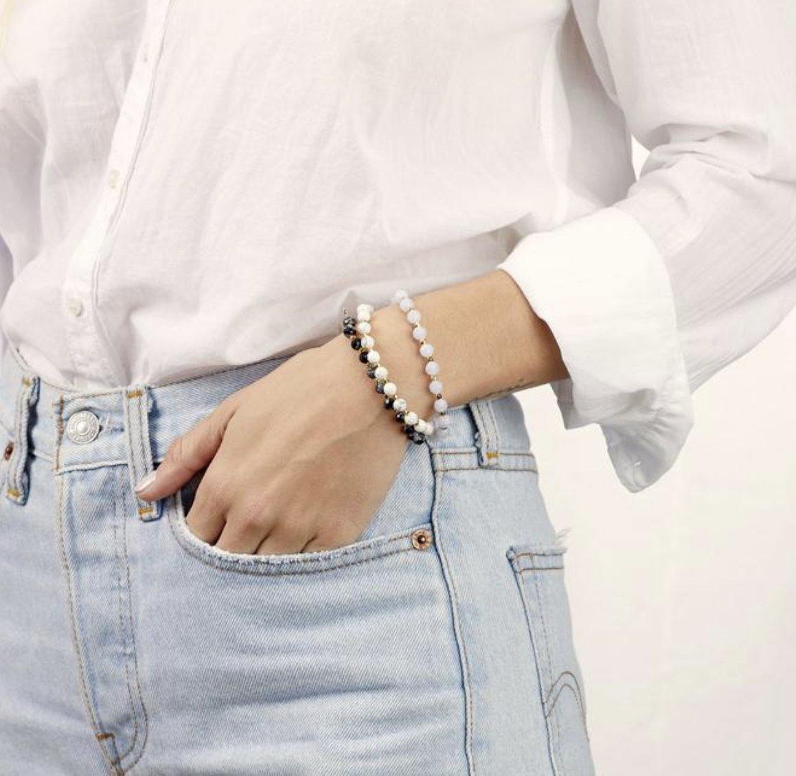 Gorjana ‘Power Gemstone Elastic’ Bracelet - Cha Boutique