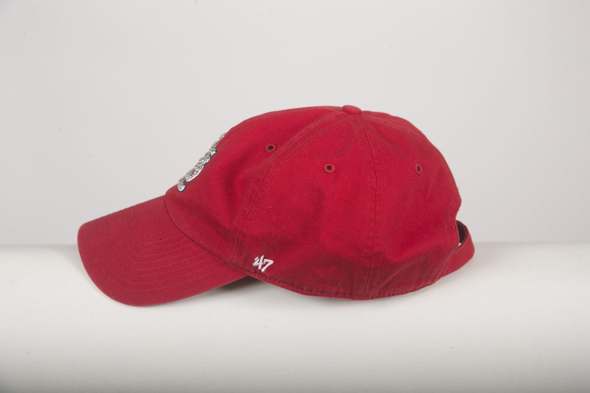 Red STL Bling Baseball Hat w/Clear Crystals – J.A. Whitney