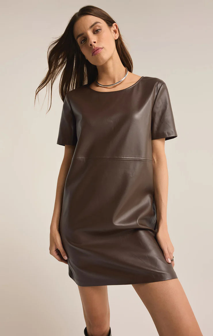 Z Supply ‘London Faux Leather Dress’