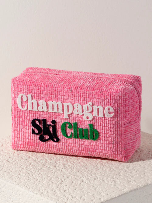 Shiraleah 'Champagne Ski Club Zip Pouch'