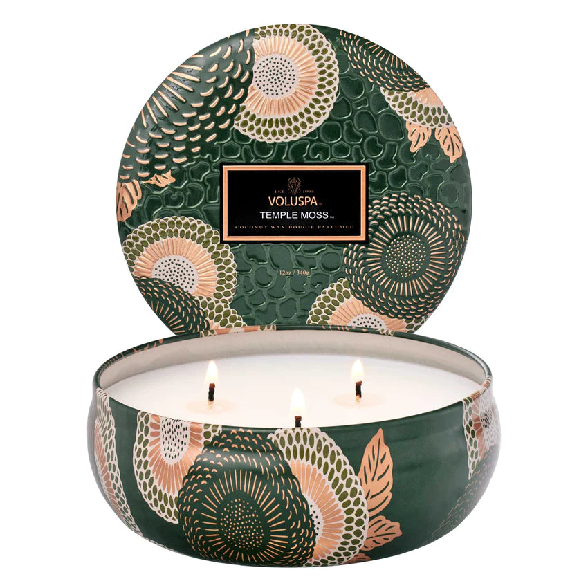 Voluspa ‘Temple Moss 3 Wick Tin’