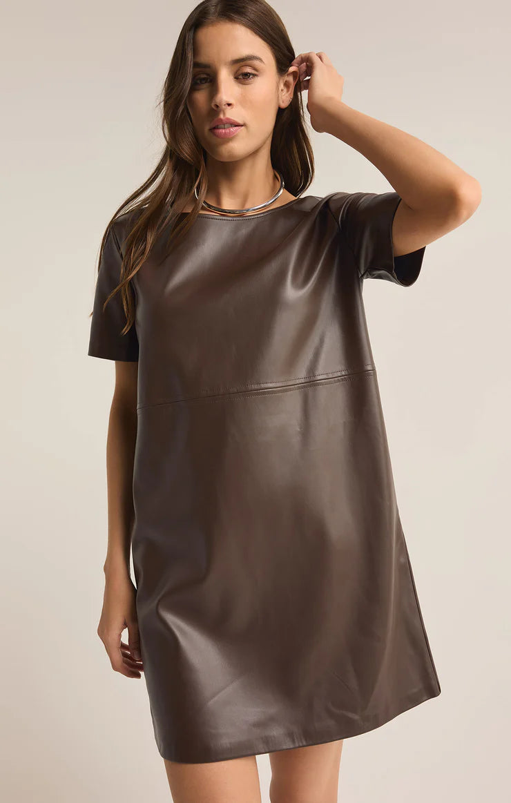 Z Supply ‘London Faux Leather Dress’