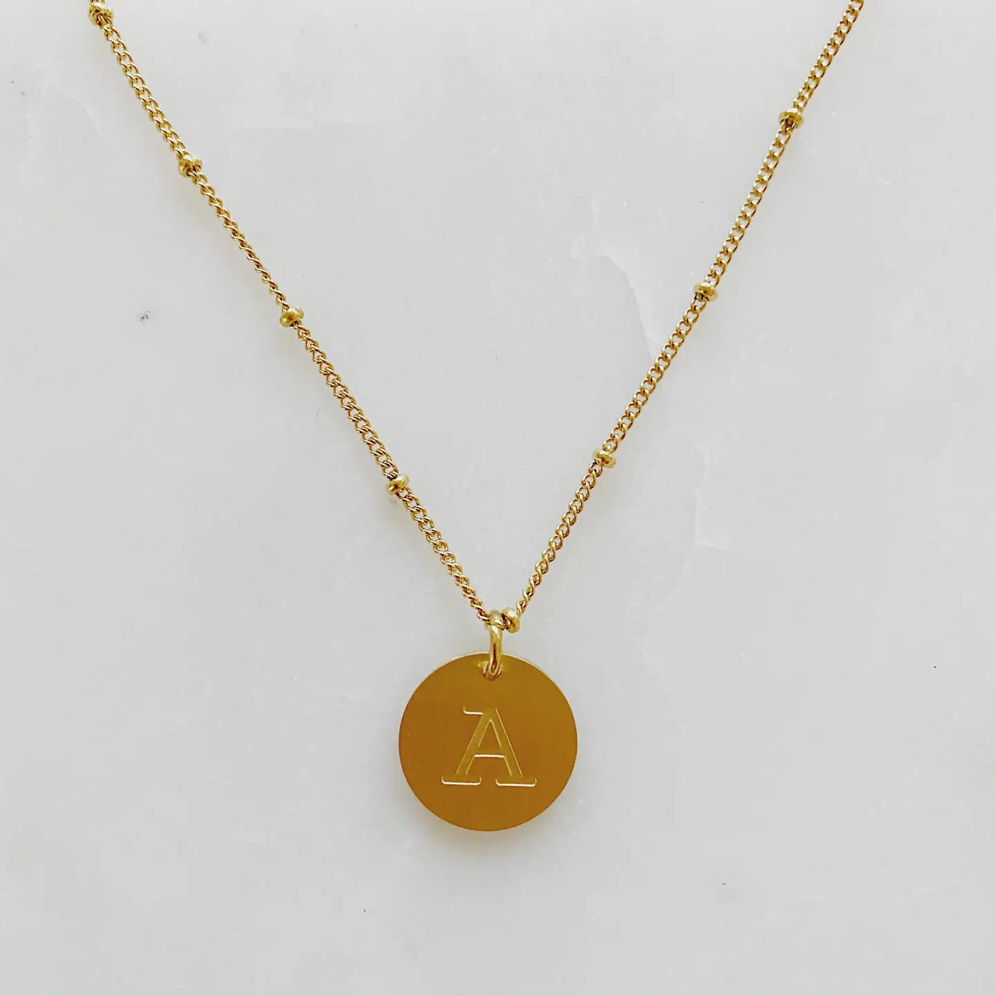 The 'Singular Charm Initial Necklace'