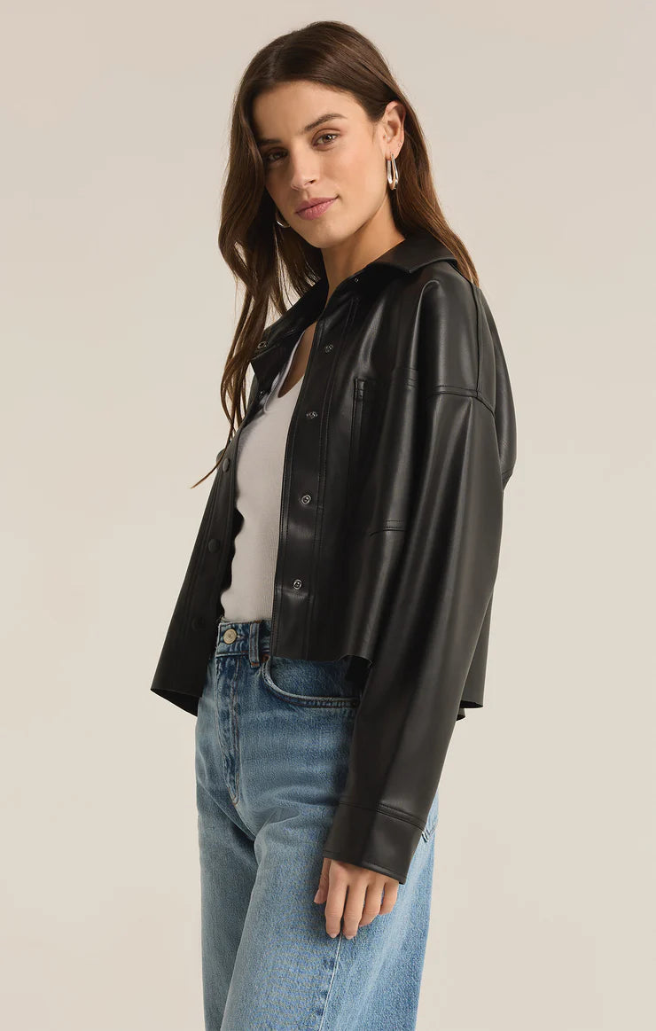 Z Supply ‘All Day Faux Leather Jacket’