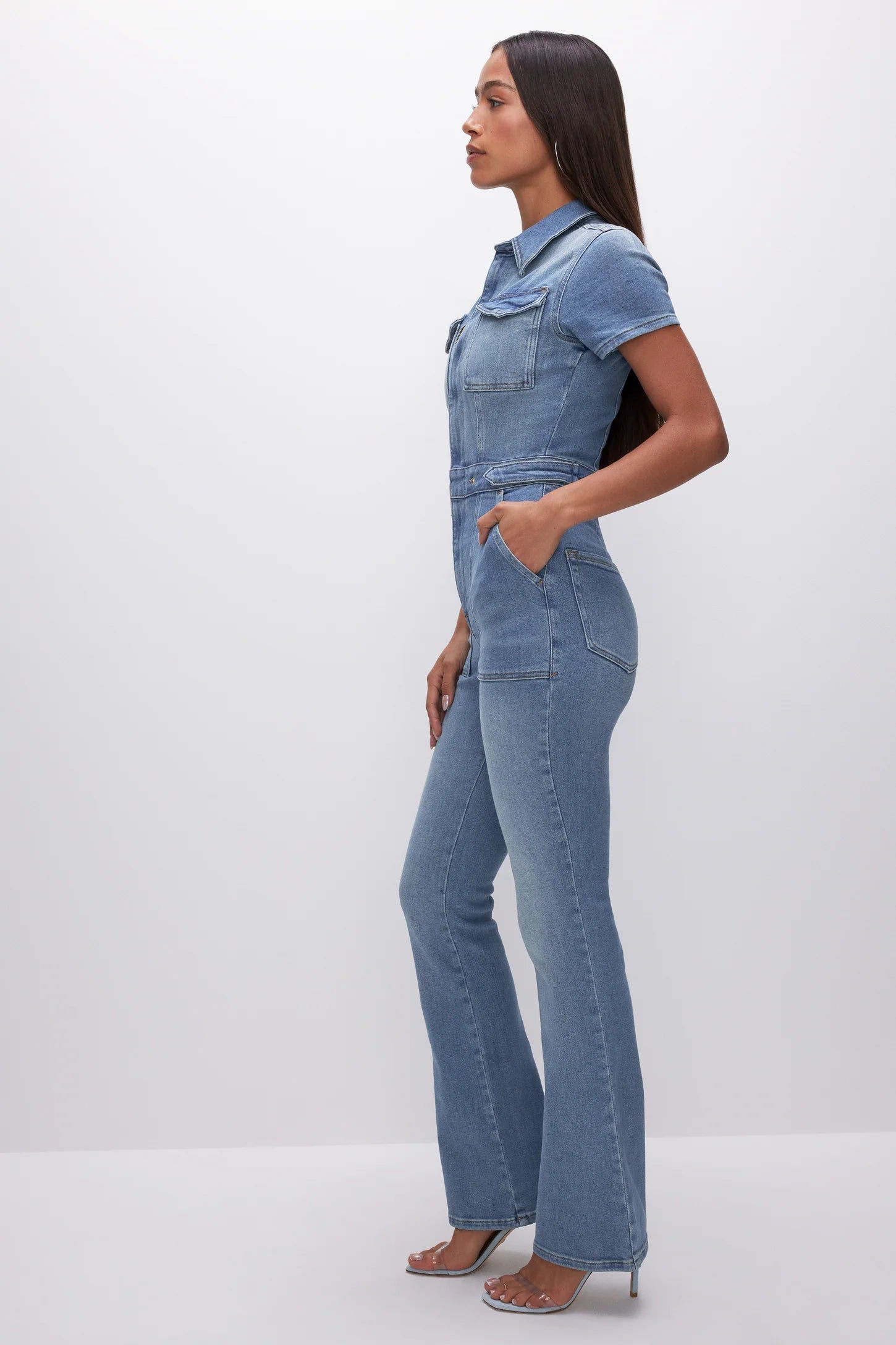 Good American ‘Fit For Success Palazzo Jumpsuit’
