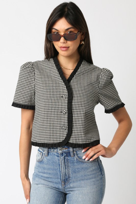 The 'Tarra Checkered Top'