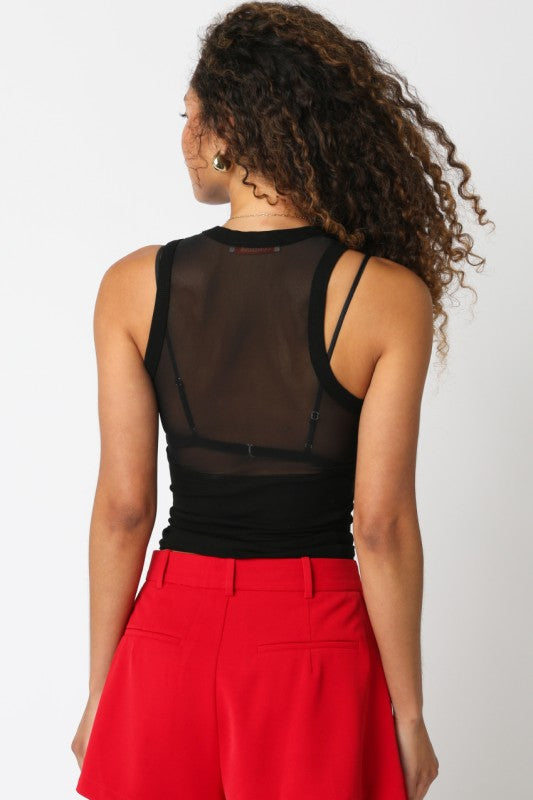 The 'Mallory Mesh Top'