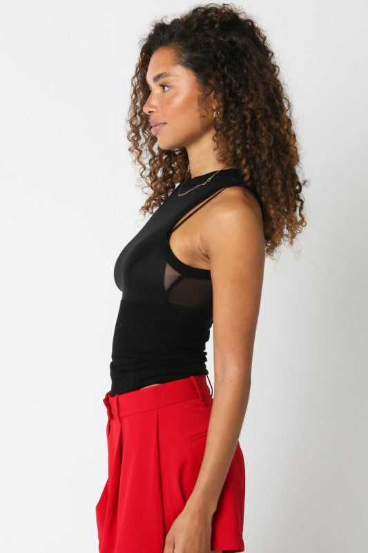 The 'Mallory Mesh Top'