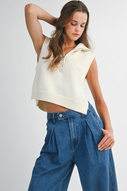 The 'Smith 1/2 Zip Sweater Vest'
