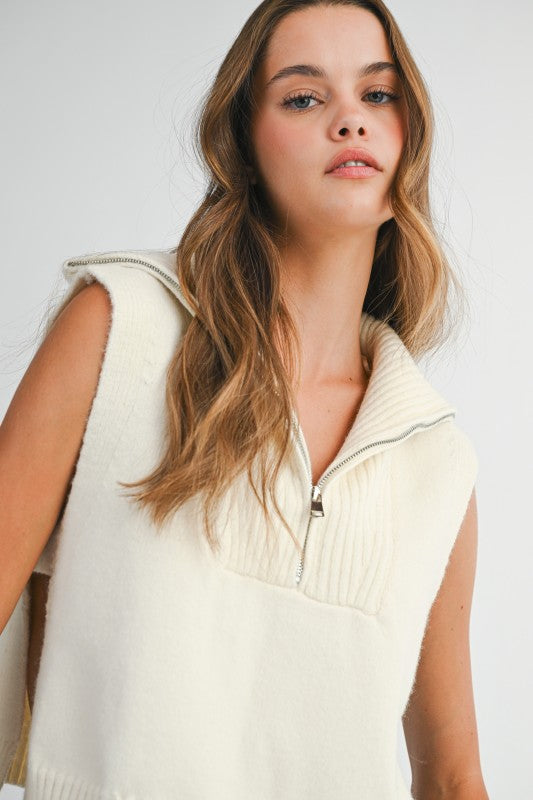 The 'Smith 1/2 Zip Sweater Vest'