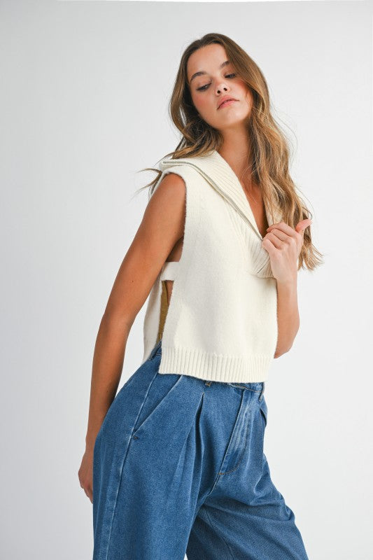 The 'Smith 1/2 Zip Sweater Vest'