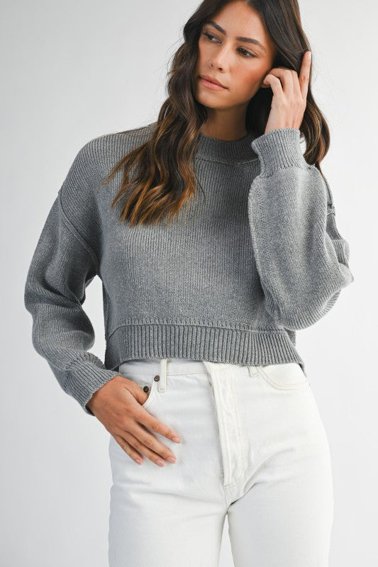 The 'Claire Mock Neck Sweater'