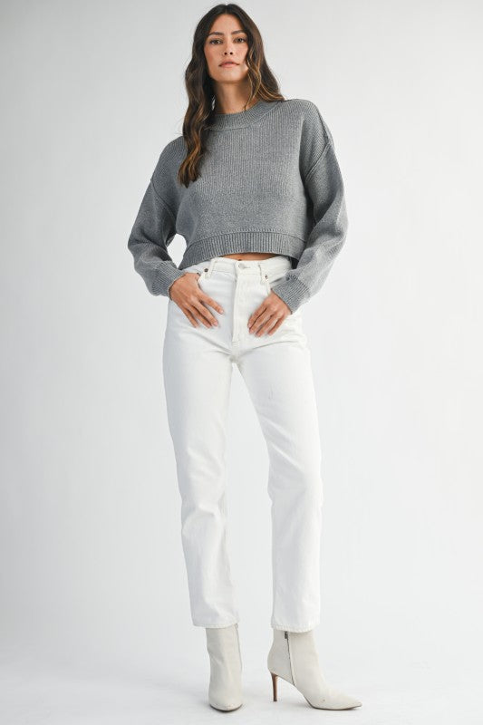 The 'Claire Mock Neck Sweater'