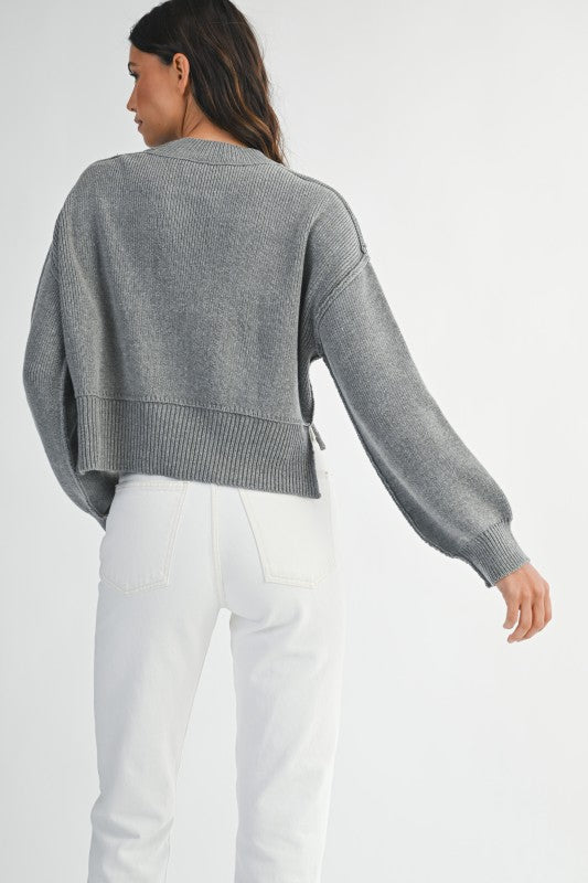 The 'Claire Mock Neck Sweater'