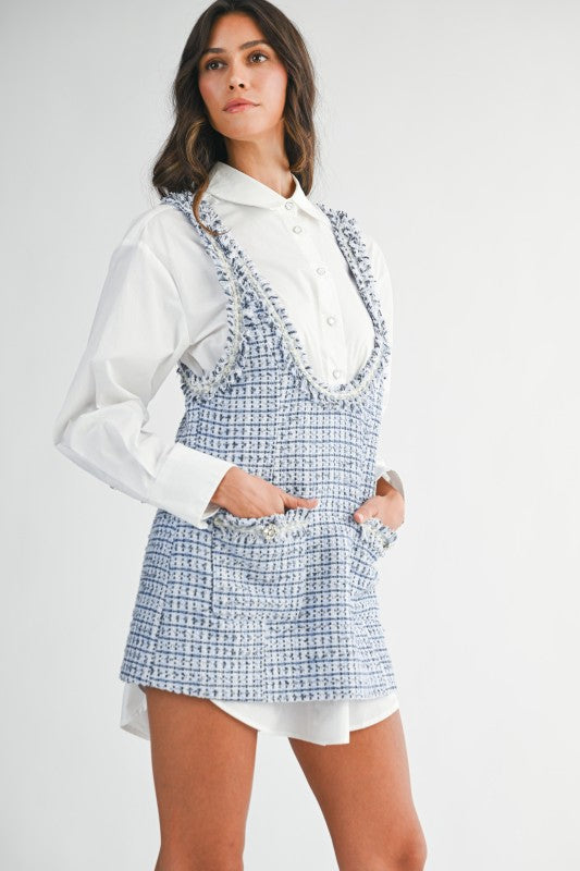 The 'Ruby Tweed Shirt Dress Set'