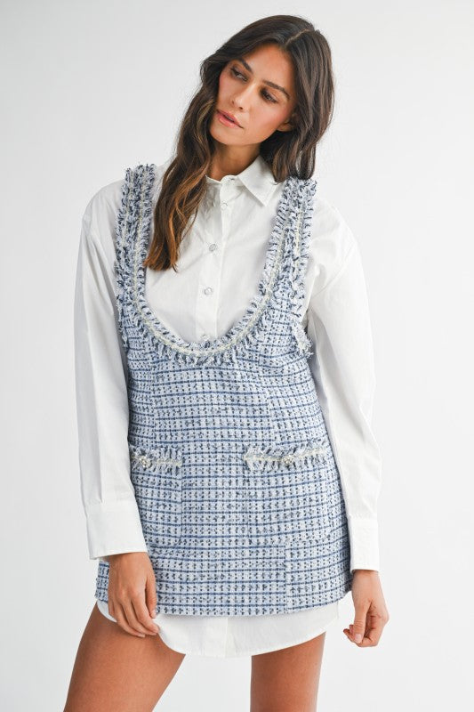 The 'Ruby Tweed Shirt Dress Set'