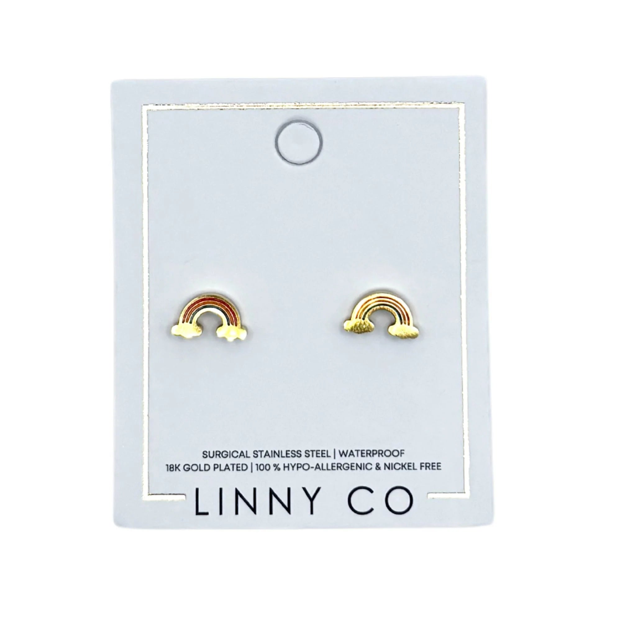 Linny Co 'Rainbow Days Screwback Stud'