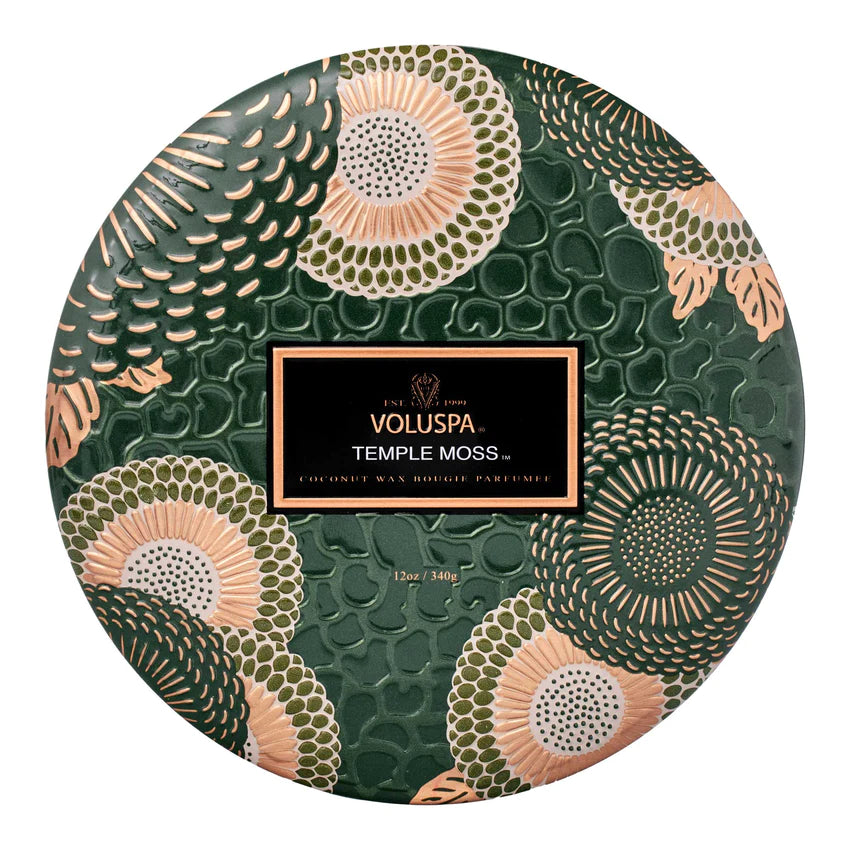 Voluspa ‘Temple Moss 3 Wick Tin’