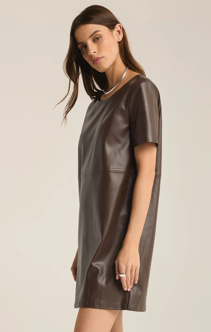 Z Supply ‘London Faux Leather Dress’