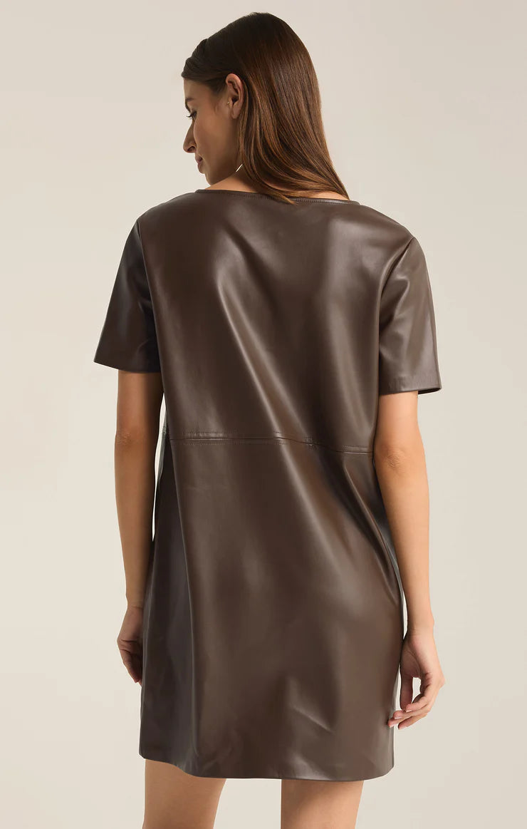 Z Supply ‘London Faux Leather Dress’