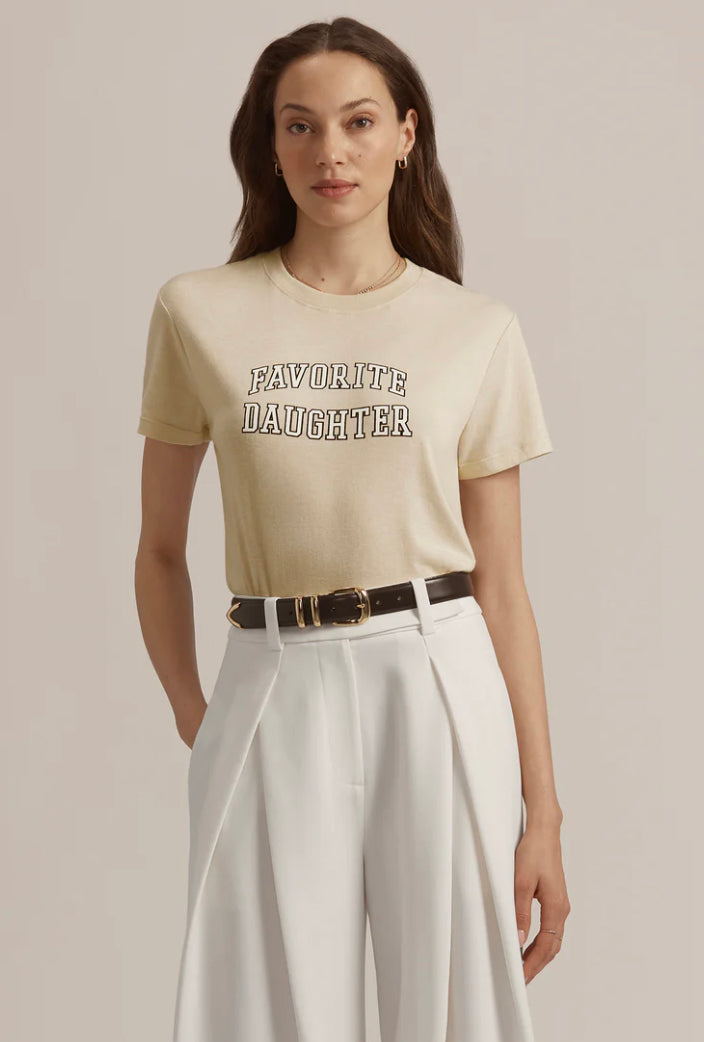 Favorite Daughter ‘Cropped Collegiate Tee’