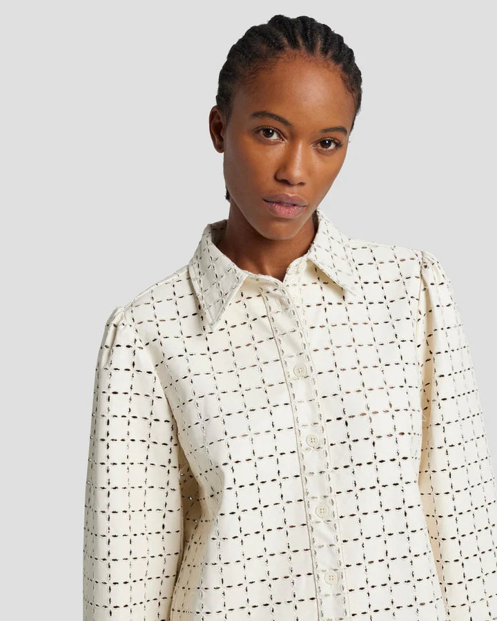 7 For All Mankind ‘Eyelet Classic Shirt’