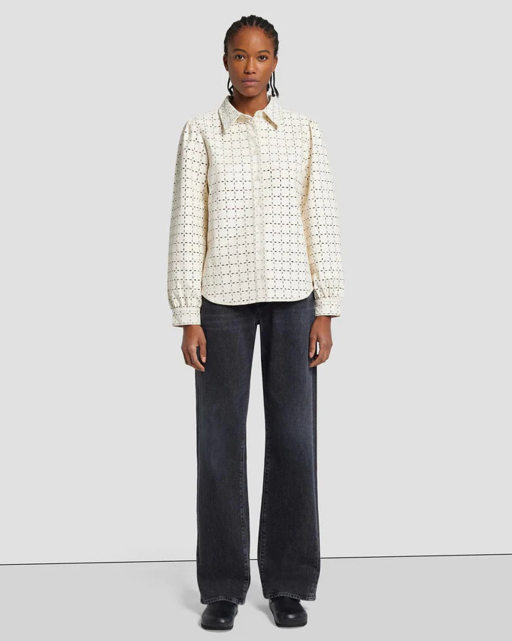 7 For All Mankind ‘Eyelet Classic Shirt’