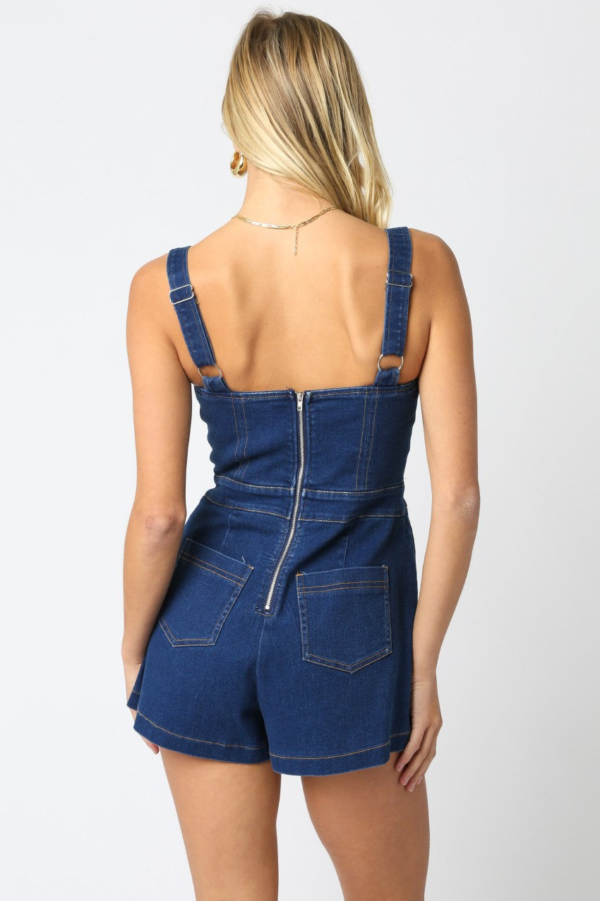 The ‘Serah Denim Romper’