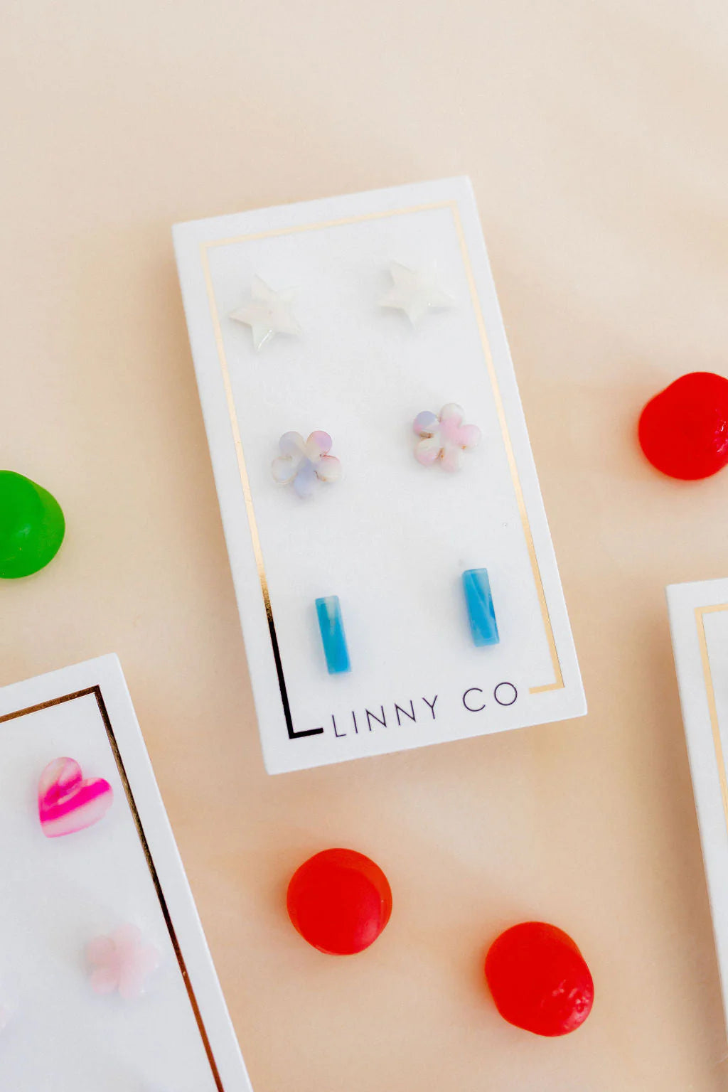 Linny Co 'Stud Trio' Earring Set