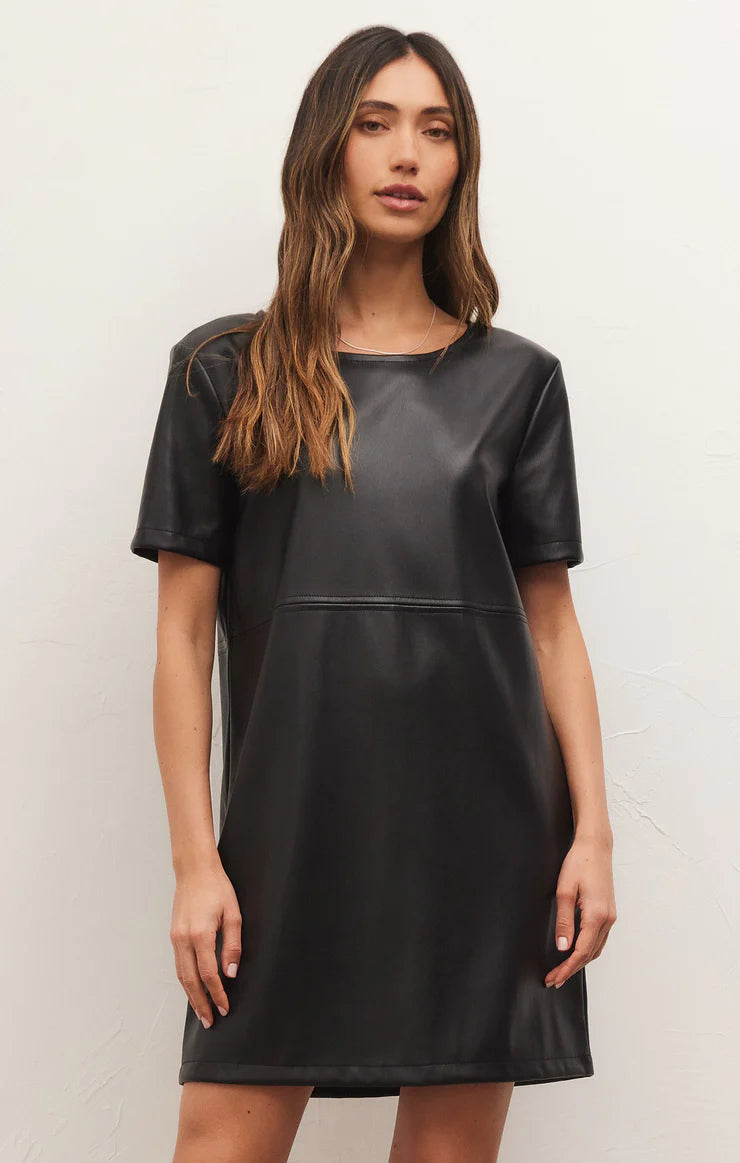 Z Supply ‘London Faux Leather Dress’
