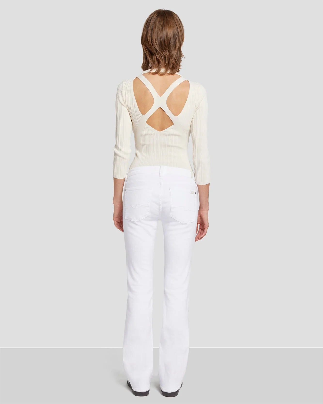 7 For All Mankind 'Detail Back Rib Top'