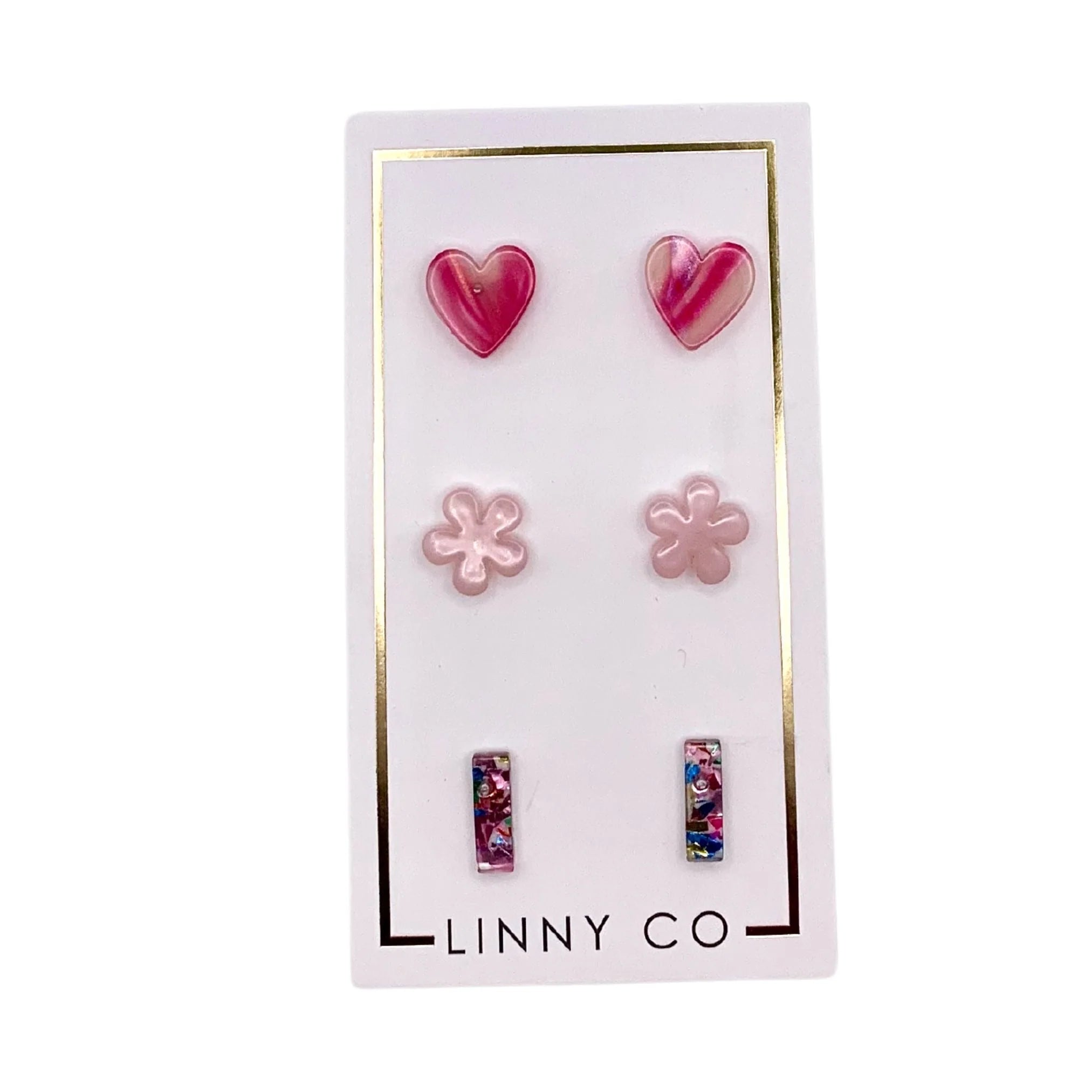 Linny Co 'Stud Trio' Earring Set