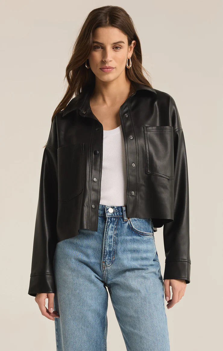 Z Supply ‘All Day Faux Leather Jacket’