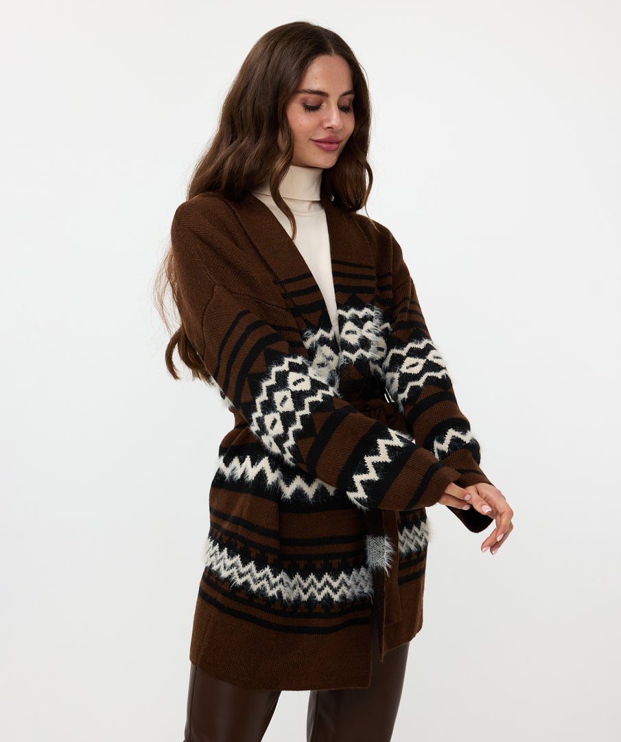 Esqualo ‘Ethnic Stripe Cardi’