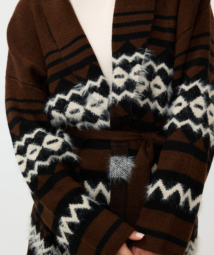 Esqualo ‘Ethnic Stripe Cardi’