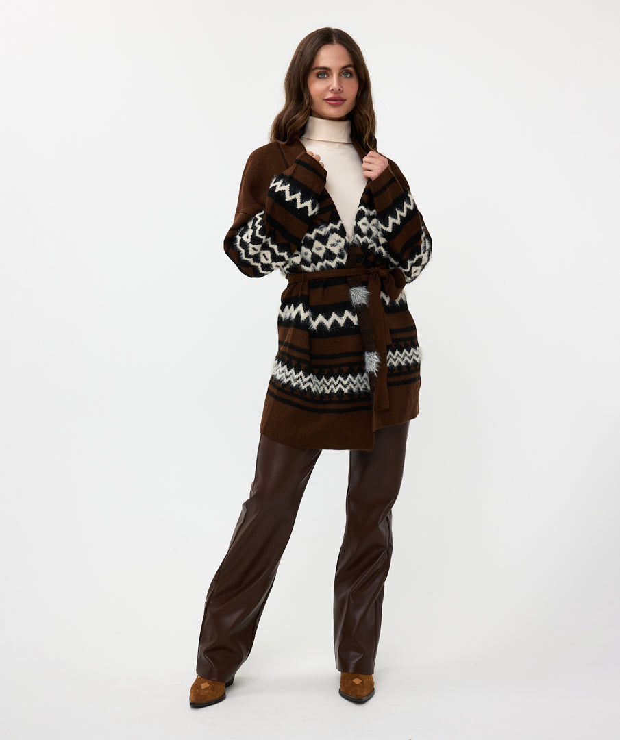 Esqualo ‘Ethnic Stripe Cardi’