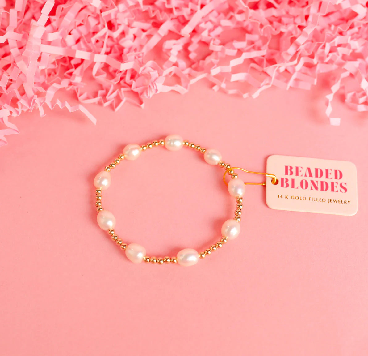 Beaded Blondes 'Ellie Pearl Bracelet'