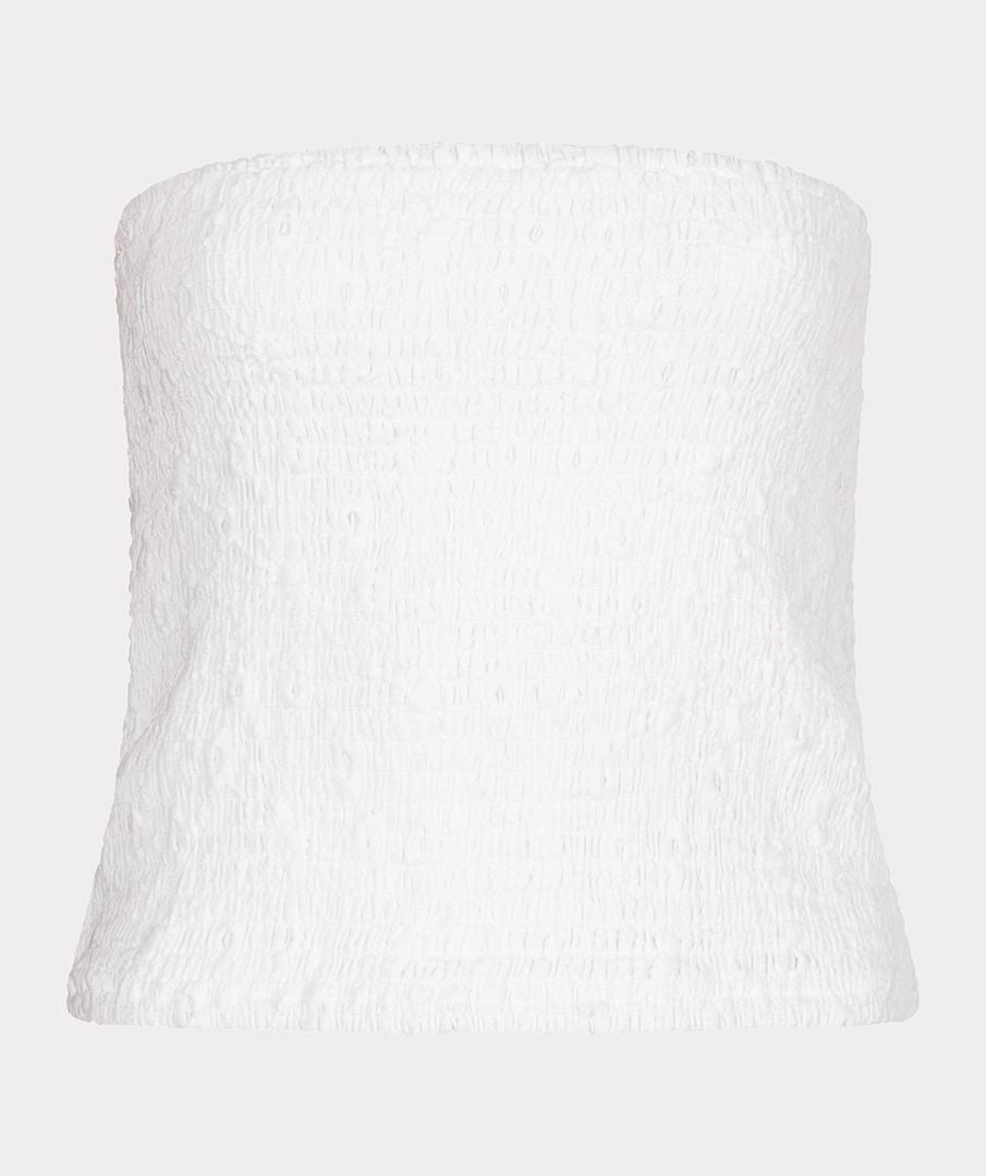Esqualo ‘Bandeau Emb Flower Top’