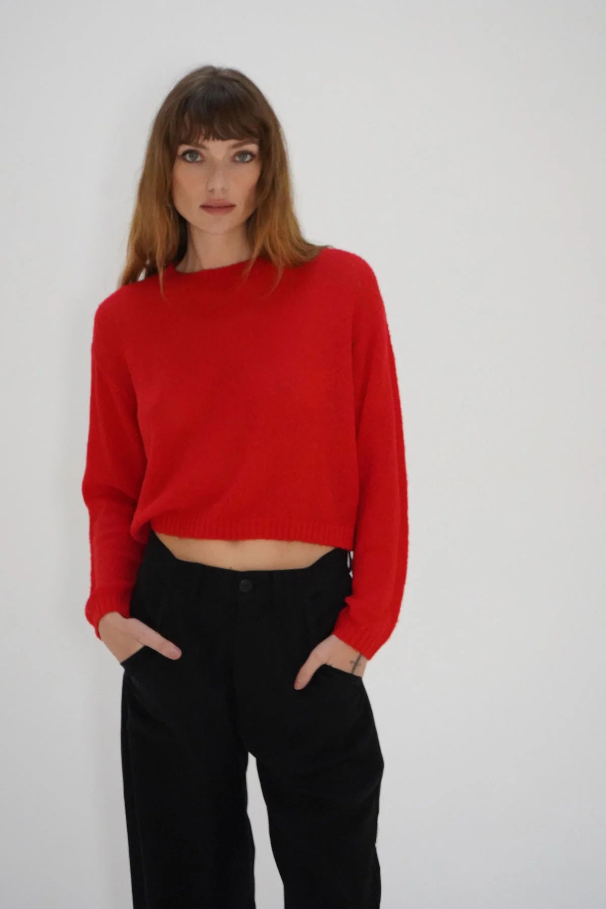 LNA ‘La Costa Semi Sheer Sweater’