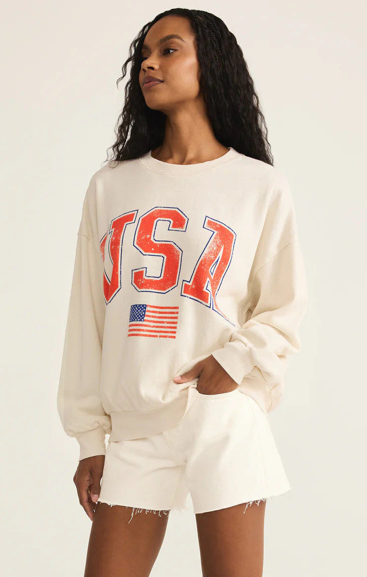 Z Supply ‘Flag Sunday Sweatshirt’