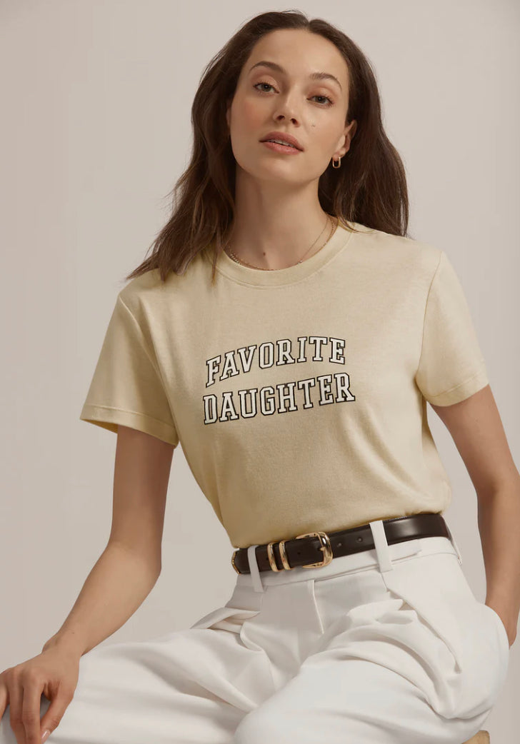 Favorite Daughter ‘Cropped Collegiate Tee’