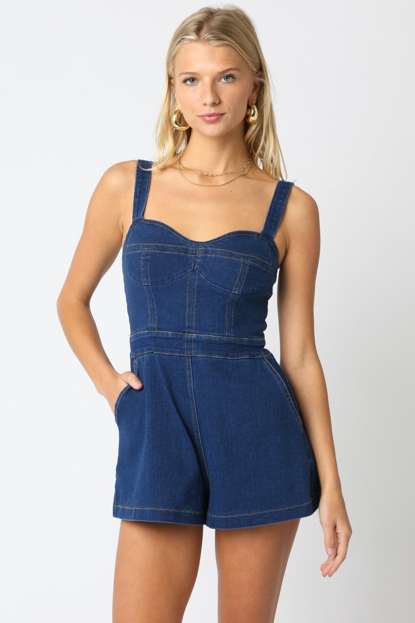 The ‘Serah Denim Romper’