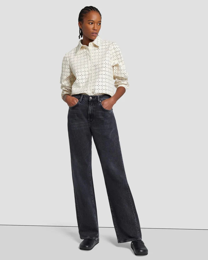 7 For All Mankind ‘Eyelet Classic Shirt’