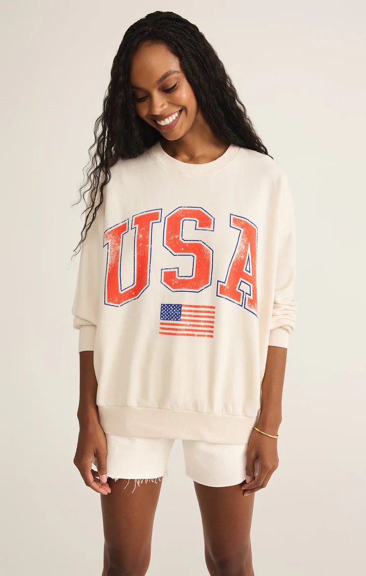 Z Supply ‘Flag Sunday Sweatshirt’
