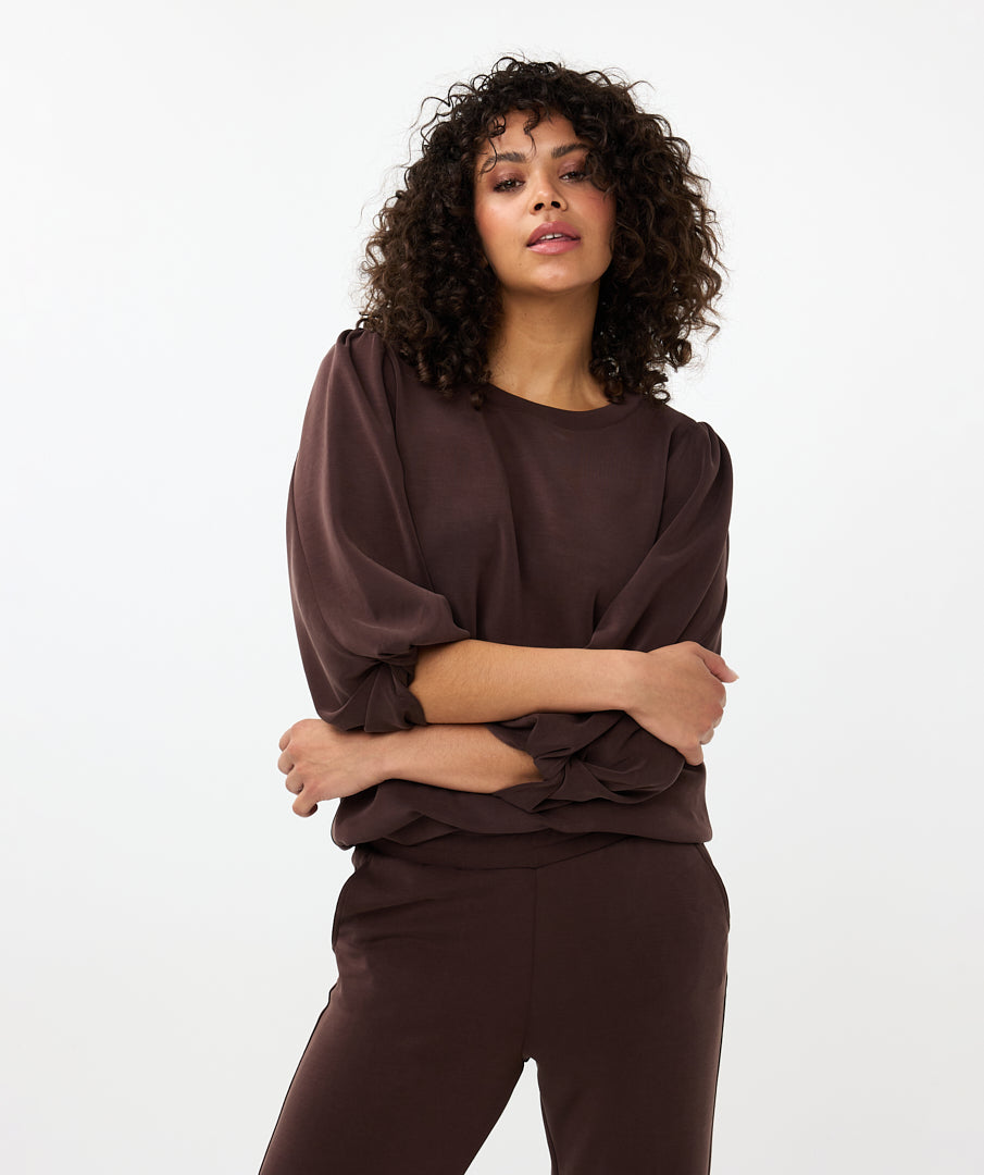 Esqualo ‘Modal Twist Sleeve Top’