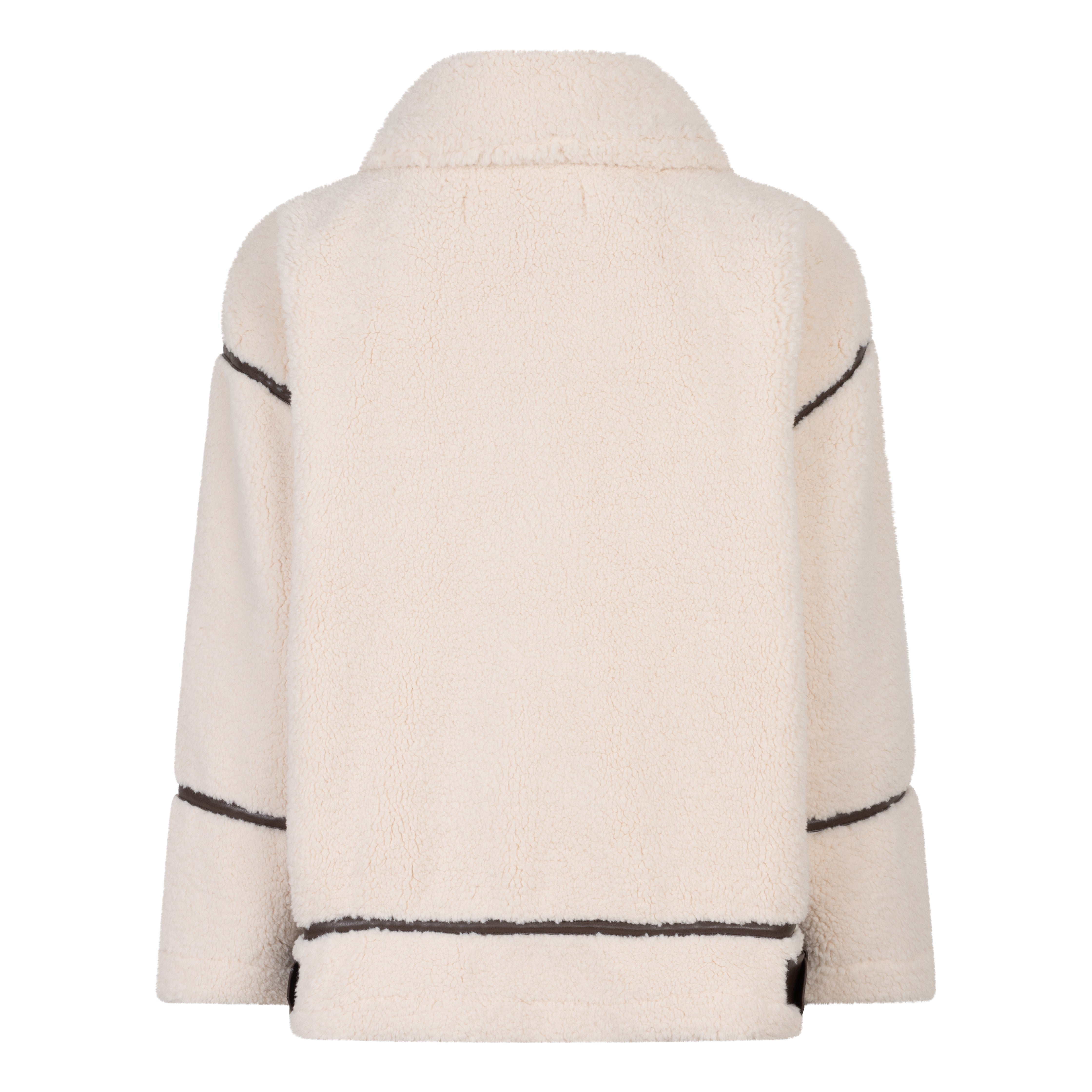 Esqualo 'Bonded Suede Trim Faux Jacket'