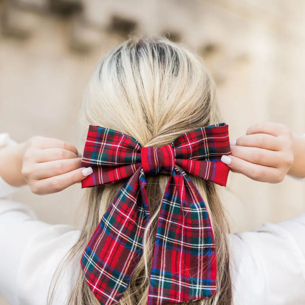 The ‘Tartan Lucy Bow Barrette’