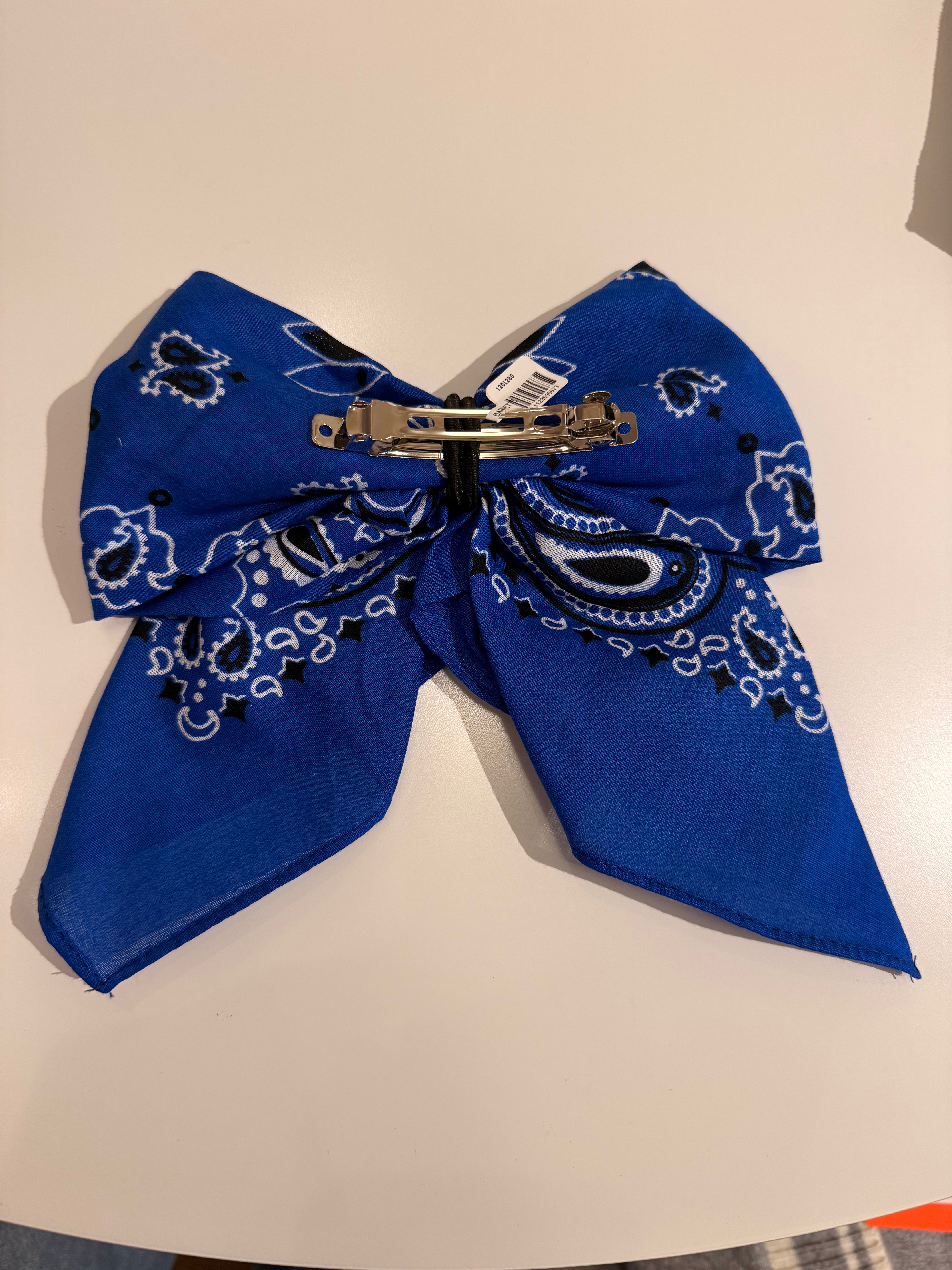 The ‘Stl Blues Bandana Bow Barrette’